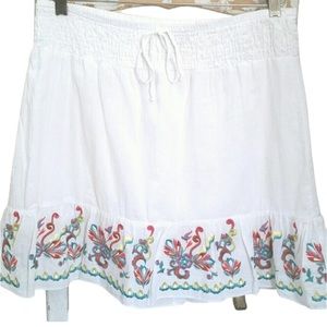 Speechless White Boho Skirt SZ M